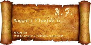 Magyari Flavián névjegykártya